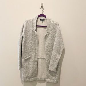 Express super soft grey oversized lightweight coat